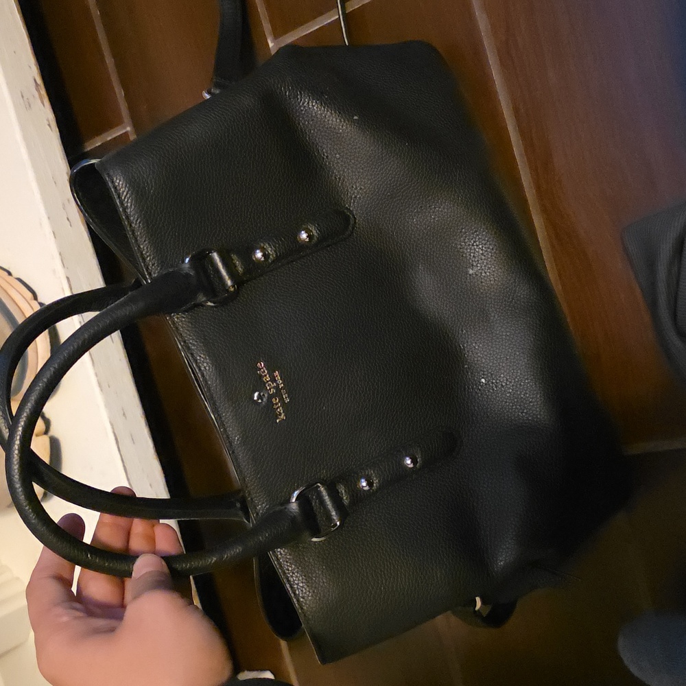 Kate Spade Black Pebbled Leather Tote - Picture 3 of 4